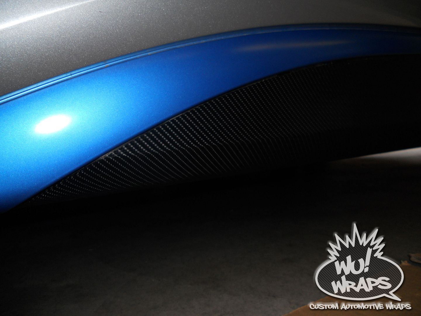 BMW I8 Hood Scoop Front Lip Licnese Plate Trim Vvivid Vinyl 4D CF Vinyl Wrap Wu! Wraps Seattle